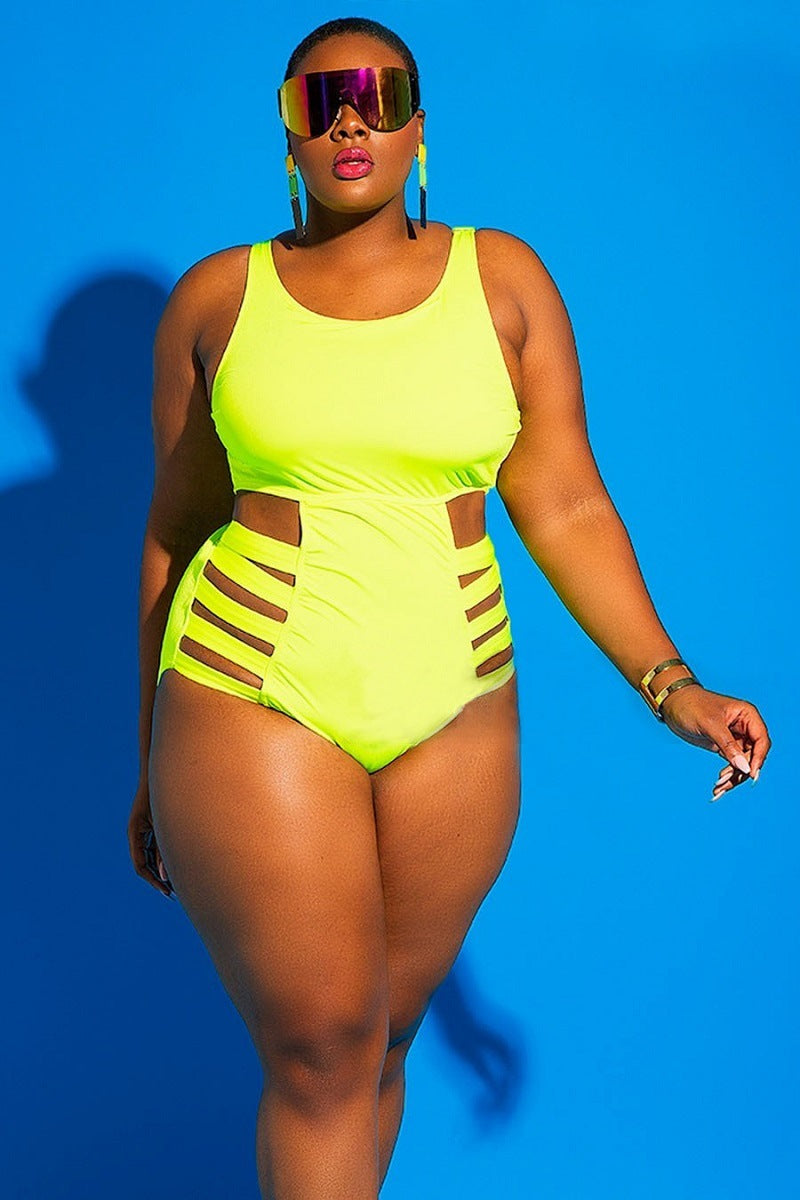 Plus Size Swimsuit with Chest Pad for Women